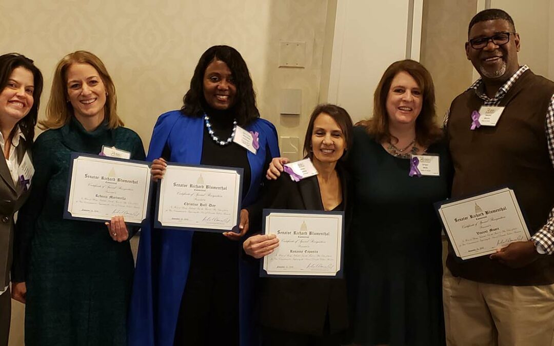 Staff members honored this month by the CT Coalition Against Domestic Violence
